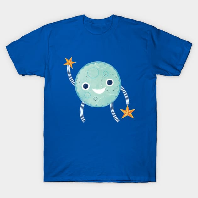 Hello Moon T-Shirt by Kath Waxman Illustration